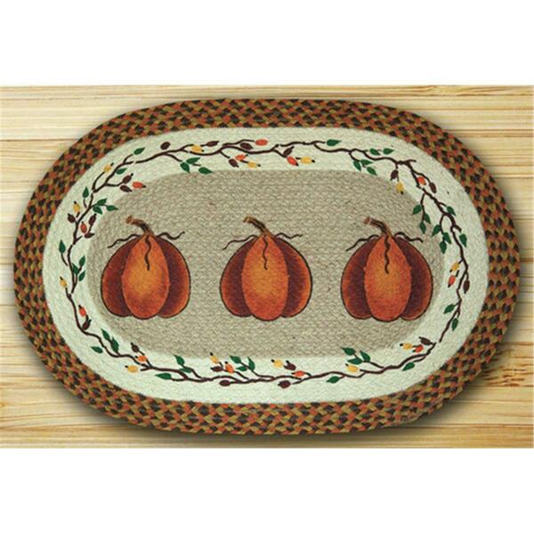 Capitol Earth Rugs Oval Patch Rug- Harvest Pumpkin 65-222HP